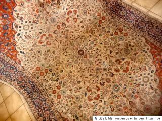 241x146cm Kashmir Kascmir Handgeknüpft Perser Orientteppich Teppiche