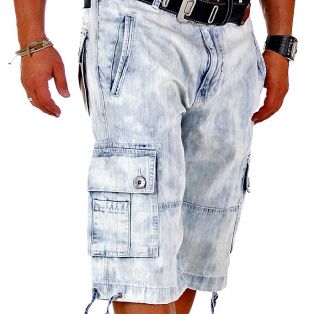 SuperTrendy Jeans Cargo Hose Short Gr 28 30 32 34 36 891