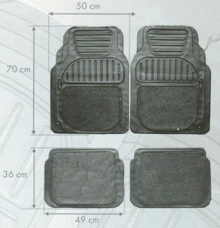 Gummi Fussmatten Fußmattenset 4 teilig Ford Design 897