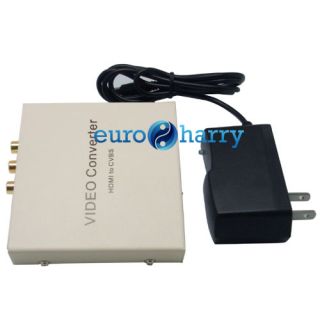 HDMI auf CVBS Composite R/L Audio Konverter Adapter Box