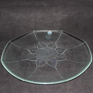 Charlottenhütte Goebel Tortenplatte Kuchenplatte aus Glas Ø ca 32cm