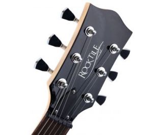 Rocktile LP 100 E Gitarre Schwarz Elektrische Gitarre Guitar
