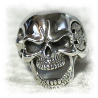 Totenkopf Adler Pirat 925 Silber Skull Ring    01810
