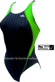 YINGFA 929 Wettkampf Schwimmanzug SPEEDSUIT schwarz/grün FINA