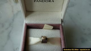 Original Pandora Clip Stopper Silber mit 14 K Gold 790140 Charm