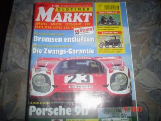 KFZ Zeitschrift Oldtimer Markt von R . Juni 2003 Porsche 917