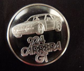 Medaille PORSCHE 924 Carrera GT 1980 Silber 1000