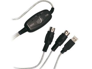 Midi Interface Kabel auf USB Umschalter IN OUT Adapter
