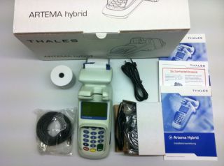 EC /Kreditkarten Terminal Thales Artema Hybrid ISDN LAN Anschluß OVP