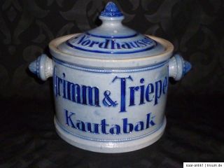 Kautabaktopf Grimm & Triepel Nordhausen, Topf, Kautabak, Westerwald