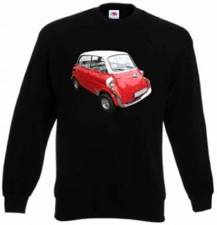 Pullover Sweatshirt Motiv BMW Isetta 600 rot weiss 1957