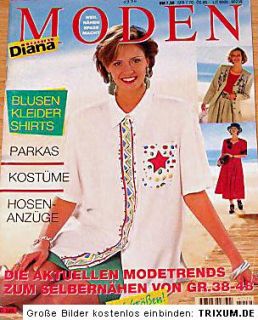 Diana Special Moden Gr. 38   48 Frühjahr/Sommer 1993