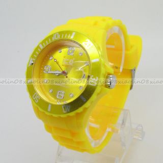 FASHION GIFT Wrist with DATE Unisex Watch Silicone Jelly Candy Sport