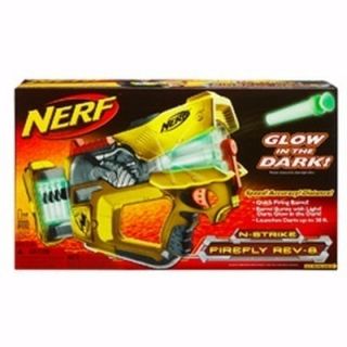 NERF N STRIKE FIREFLY REV 8 glow nerf darts ~BRAND NEW~