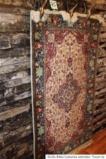 Handgeknüpfter feiner Orientteppich ghom/kashmir tappeto/ tapis