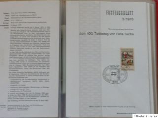 Ersttagsblätter 1974 bis 2001 in 19 KOBRA Alben   ETB   Ersttagsblatt
