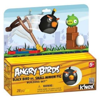NEX ANGRY BIRDS BLACK BIRDS VS. SMALL MINION PIG BUILDING SET 28PCS