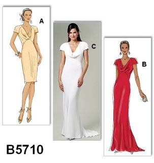 BUTTERICK MISSES BRIDAL BRIDESMAID WEDDING GOWN DRESS SEWING PATTERN 6