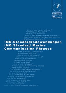 IMO Standardredewendungen (IMO SMCP), BSH Nr. 2113, Funk SRC LRC