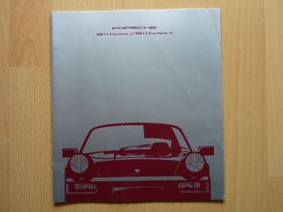 Prospekt Porsche 911 (964) Carrera 2 und carrera 4 08/89