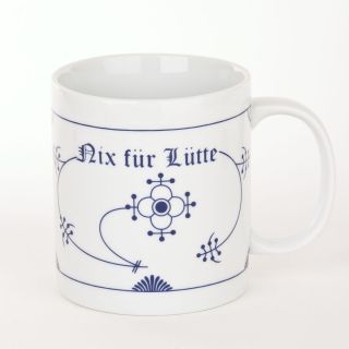 2x Indisch Blau Riesen Kaffeebecher  Nix für Lütte  Maxi Pott