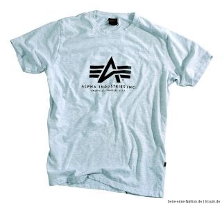 Alpha Industries Basic T Shirt grey S/M/L/XL/XXL