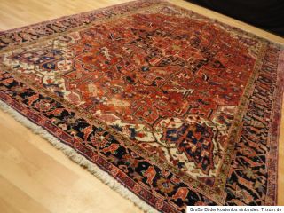 Antiker alter Heriz 350x220 cm Orientteppich Teppich carpet Tapetto