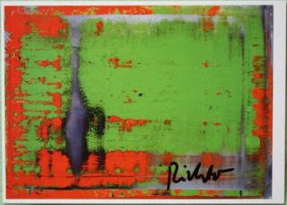 Gerhard Richter  handsigniertes MULTIPLE , Abstraktes Bild