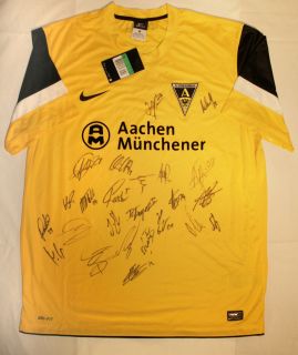 Original Alemannia Aachen Trikot signiert von Mannschaft, Benefiz