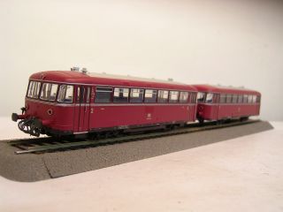 H0 43045 Schienenbus Garnitur BR 798/998 DB rot, zum Basteln     E51