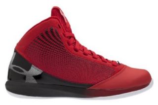 Armour Jet Grade School Basketball Shoes Red/Black Size 4.5: Shoes