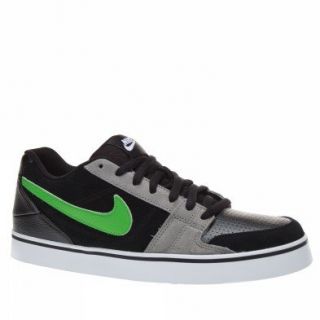 Nike Mens Ruckus Low Skateboard Shoes Black Gray Green