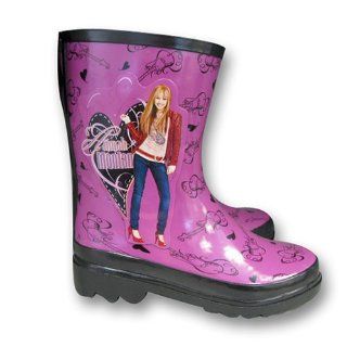 Disney Hannah Montana Girls Purple Rain Boots Shoes
