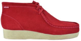 Clarks Padmore Mens Casual Shoes Red Suede 61808: Shoes