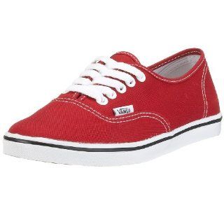 Vans Authentic Lo Pro Skate Shoe Size 8 Red/White: Shoes