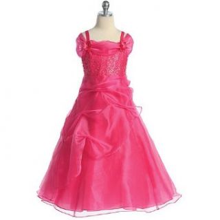 Girls Fuchsia Princess Flower Girl Pageant Dress 16: Chic