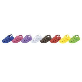 White Foam Rubber Velcro Strap Summer Sandal 4 12 IM Link Shoes