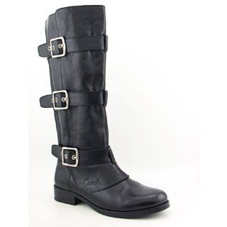 Coach Jordan Womens SZ 5.5 Black Boots Calf Shoes Shoes