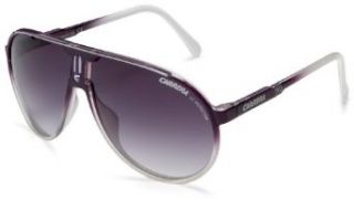 Carrera Champion Aviator Sunglasses,Violet Silver Frame