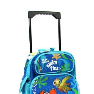 Disney Pixar Finding Nemo Blue Rolling Backpack Bag 12 Travel School