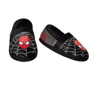 Spiderman Step In Slippers Shoes Boy Size Small 11/12 Black: Shoes