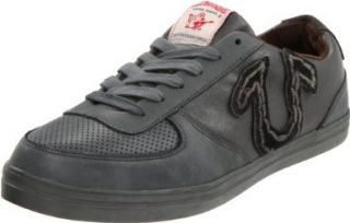  True Religion Mens Ace Low Sneaker, Dark Grey, 8.5 M US Shoes