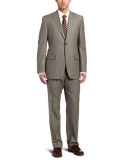 Joseph Abboud Mens 2 Button Side Vent Suit With Flat