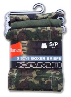 Hanes Boys CSWB Printed Boxer Brief Camo Collection