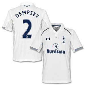 12 13 Tottenham Home Jersey + Dempsey 2
