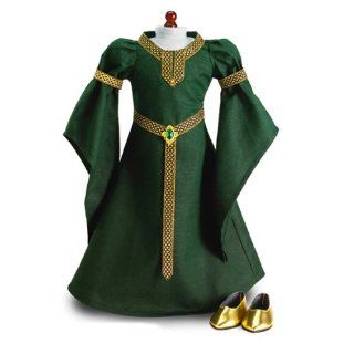 Celtic Princess Medieval Dress and Shoes Fits 18 American Girl Dolls