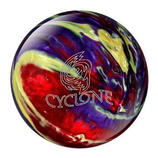 Ebonite Cyclone Bowling Ball  Red/Purple/Yellow Sports