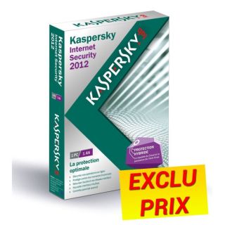 2012 1 poste / 1 an   Achat / Vente ANTIVIRUS Kaspersky IS 2012 1A/1P