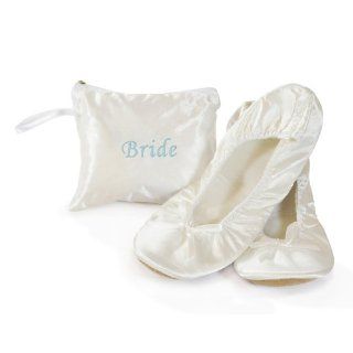  CathyS Bride White Ballet Shoes, 9/10 Large