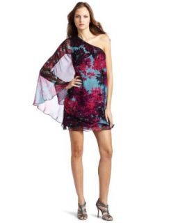 Tracy Reese Womens One Shoulder Trapeze Dress: Clothing